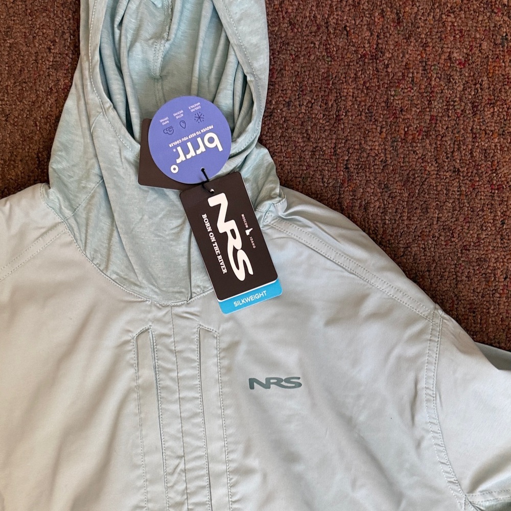 NRS Men's Light Blue Hoodie - Picture 2 of 2